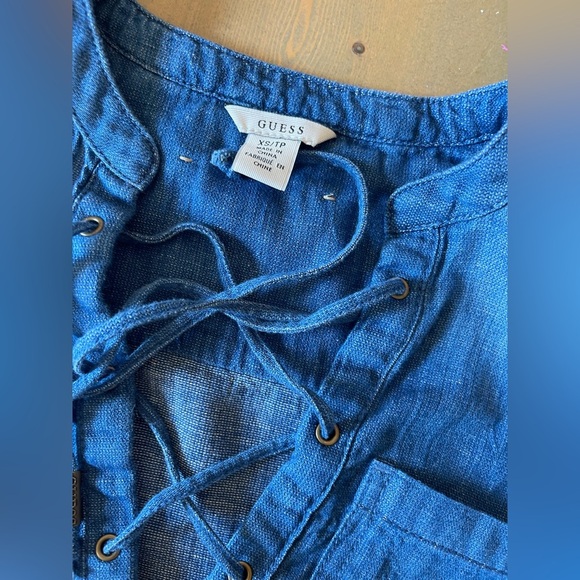 Guess Long Sleeve Denim Dress Size XS - Picture 8 of 9